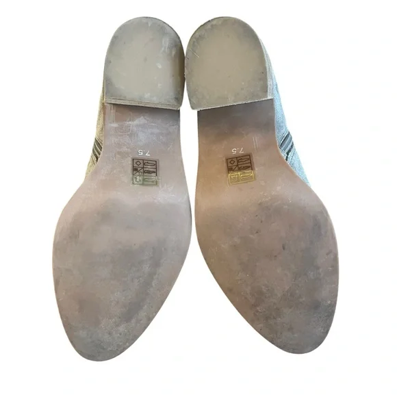 Jeffrey Campbell Laszlo Block Heel Suede grey/brown Bootie SZ 7.5 - Picture 5 of 6